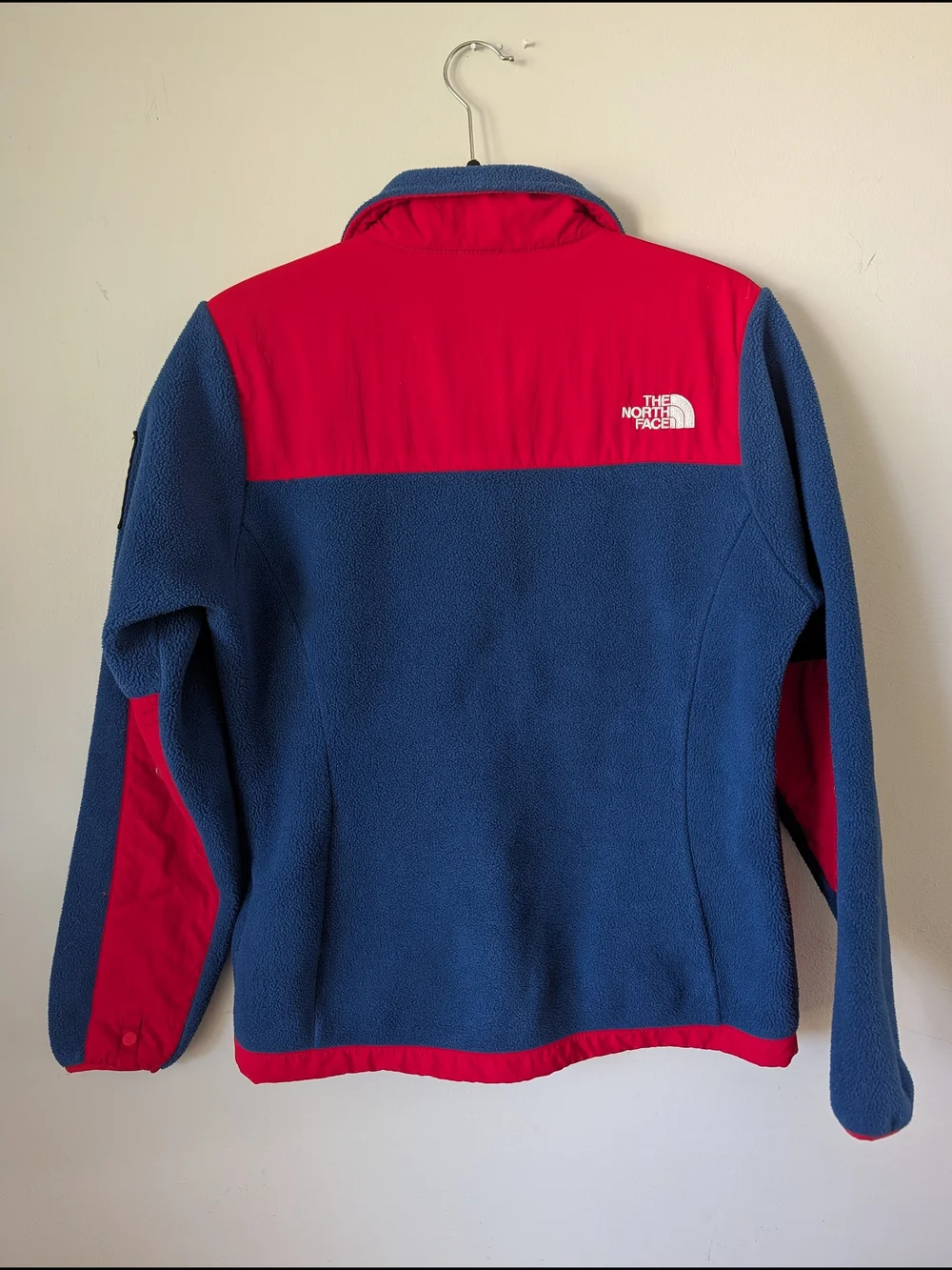 The North Face Women's Red and Blue Fleece Jacket
